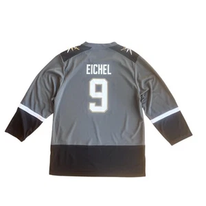 NHL Vegas Golden Knights #9 Jack Eichel Long Sleeve Jersey in Grey, Small - Picture 1 of 5