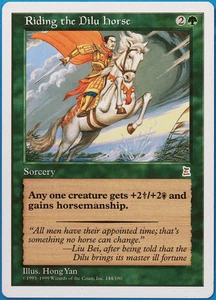 Riding the Dilu Horse Portal Three Kingdoms PLD Rare CARD (505361) ABUGames - Picture 1 of 2