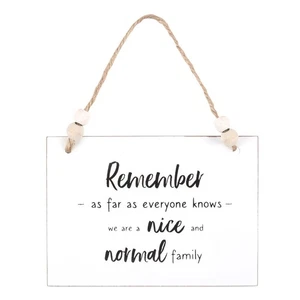 Something Different Nice And Normal Family Hanging Sign SD4982 - Picture 1 of 3