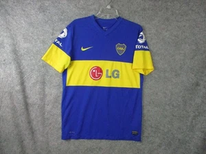 Camiseta deportiva de fútbol americano Nike Boca Juniors para hombre mediana azul amarilla LG Total - Imagen 1 de 24