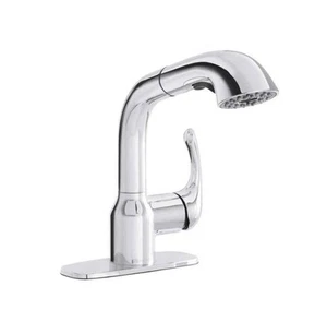Glacier Bay Dunning Single-Handle Pull-Out Laundry Faucet Dual Spray Chrome - Picture 1 of 5