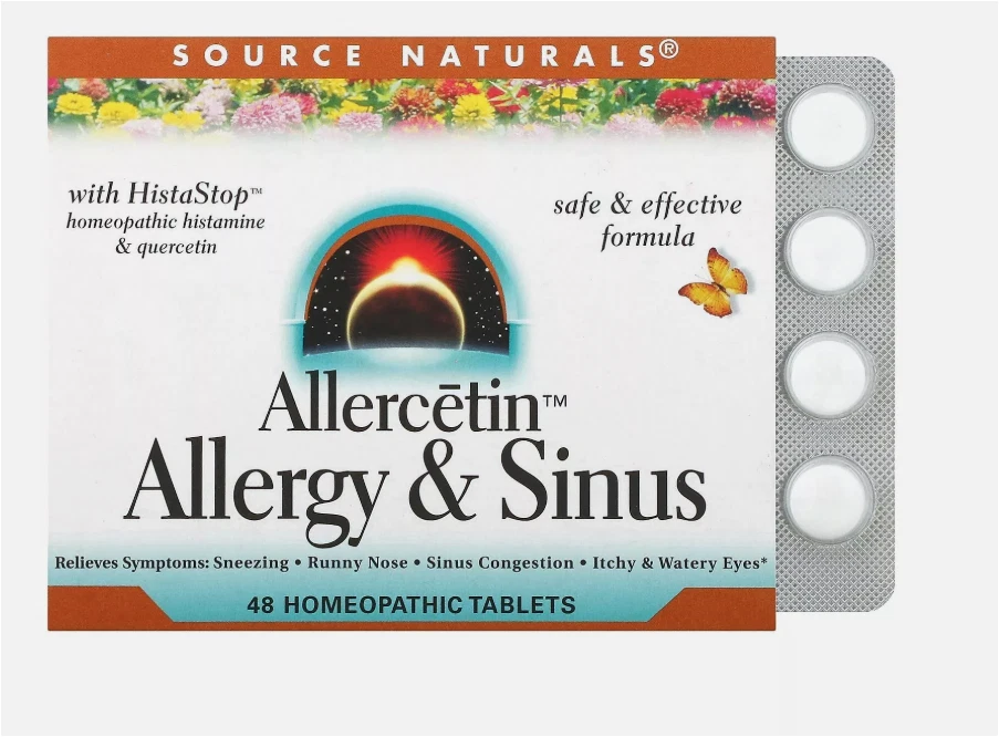 Source Naturals Allercetin Allergy & Sinus 48 Tablets - Image 1 of 2
