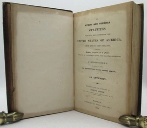 The Public and General Statutes Passed by the Congress of the United States of.. - Picture 1 of 5