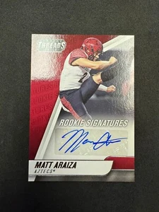 2022 Panini Chronicles Threads Draft Picks Matt Araiza Rookie Auto Kansas City - Picture 1 of 2