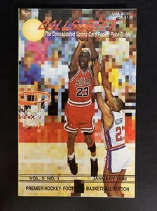 MICHAEL JORDAN Ballstreet News Pocket Price Guide Vol.2, #1 January 1992 BULLS - Picture 1 of 11