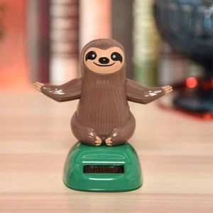 Ornament Solar Powered Shaking Hand Sloth Toy Sloth Doll Dancing Sloth Model - Picture 1 of 6