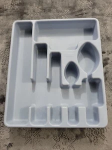 Vintage Blue Rubbermaid Silverware Flatware Utensil Holder Tray Organizer 2922 - Picture 1 of 9