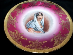 Royal Bayreuth Portrait Plate Josephine Bonaparte 10½" - Picture 1 of 6