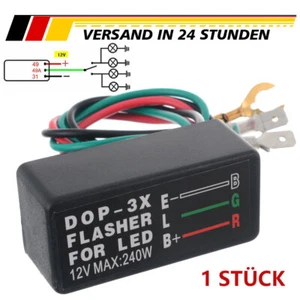Neu Auto Motorrad LED Universal Blinkrelais 3 Polig Last Unabhänig Blinkgeber - Bild 1 von 14