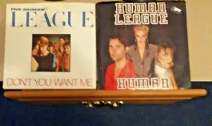 2 Human League 45 rpm Singles Platten - Human and Don't You Want Me 1980er - Bild 1 von 4