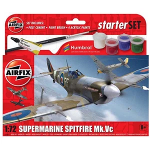 1/72 Starter Set - Supermarine Spitfire MkVc Airfix Bausatz Plastik Modellbausatz - Bild 1 von 1