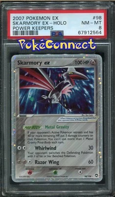 PSA 8 Pokemon Skarmory ex Power Keepers 98/108 Holo Card - Image 1 of 2
