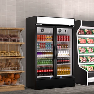 Merchandiser Refrigerator Glass Door Commercial Display Cooler 17.1 Cu.ft New - Picture 1 of 7