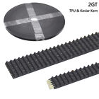  GT2 TPU Timing Belt Pitch 2mm Open-ended Transmission Belts Made with Kevlar