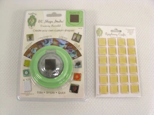 Epiphany Crafts EC Shape Studio Square 25 Button Punch Tool Plus Bubble Caps - Picture 1 of 6