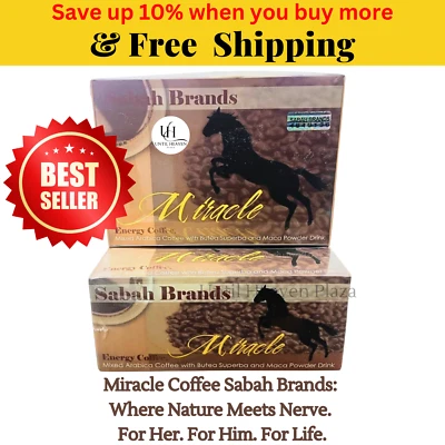 Miracle Coffee Sabah Brands 20 Sachets - For Men and Women Energy Booster - Image 1 of 4