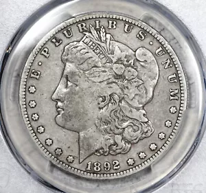 1892-S Morgan Dollar PCGS F12 Tough Date Fine! #4DRQ - Picture 1 of 3