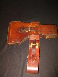 WW1 PORTUGAL PORTUGIESISCH CEP 1916 GRABEN GROSSER HAMMER AXT LEDERHÜLLE ETUI SELTEN - Bild 1 von 1