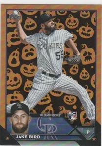 2023 Topps Actualización Jake Bird RC Novato Jack O'Lantern Rockies #US162 SP - Imagen 1 de 1