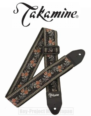 Takamine TGS-6 BL alça de flor preta para guitarra nova com faixa nº. - Imagem 1 de 2