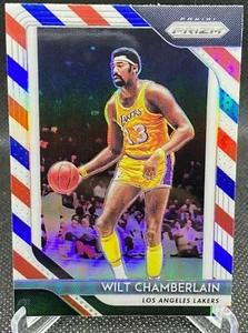 WILT CHAMBERLAIN***MINT RED WHITE BLUE PRIZM PARALLEL**2018-19 PRIZMS RWB LAKERS - Picture 1 of 8
