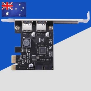 SSU 2 Port USB 3.0 PCI-e x1 Expansion Card PCI Express Adapter for Desktop - Afbeelding 1 van 8