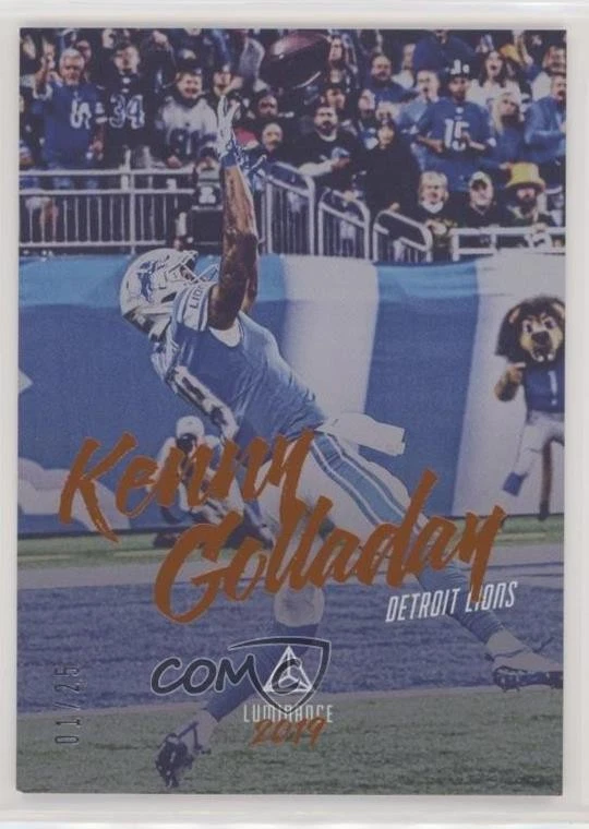 2019 Panini Luminance Orange /25 Kenny Golladay #87 - Image 1 of 2