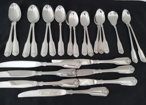 Oneida Classic Shell 24 Pieces (Knives And Spoons) - Picture 1 of 4