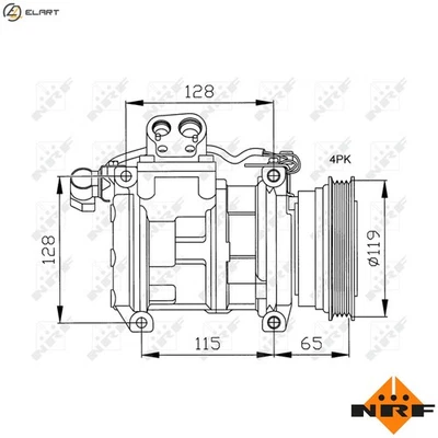 COMPRESSOR AIR CONDITIONING 32122 FOR LAND ROVER RANGE/II/SUV/Mk BMW 2.5L 6cyl - Image 1 of 4