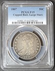 1807 CAPPED BUST HALF DOLLAR PCGS FINE 15