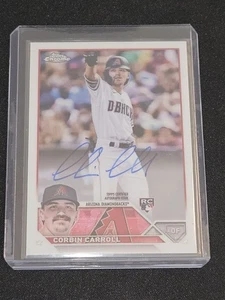 2023 Topps Chrome Corbin Carroll Rookie Chrome Auto On Card Diamondbacks RA-CCA - Picture 1 of 2