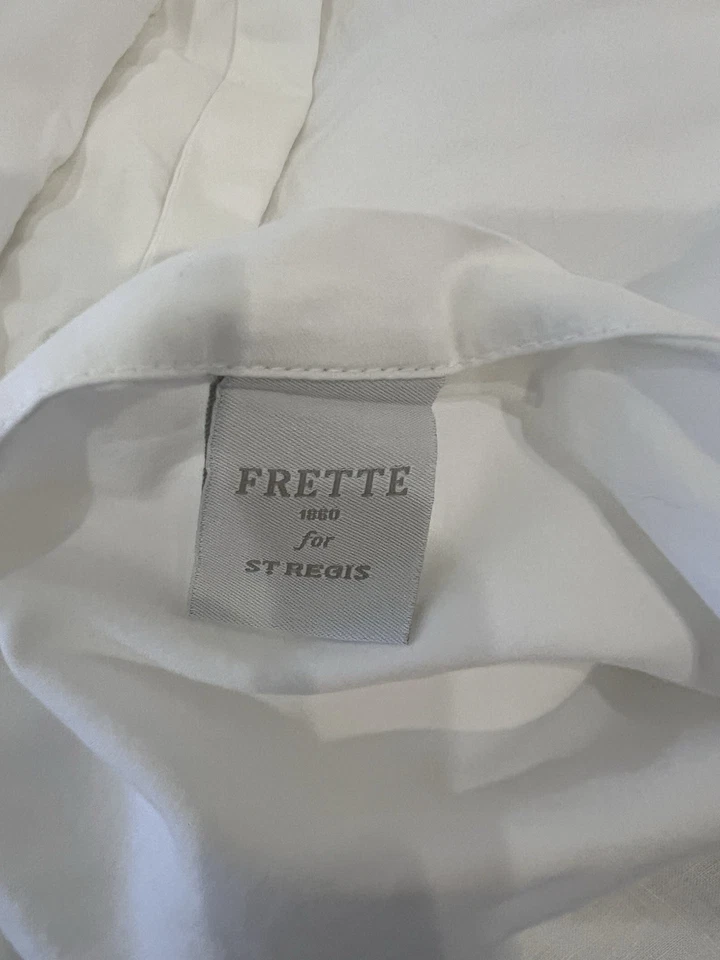 Funda nórdica Frette tamaño completo blanco matelasse diamante silencioso algodón de lujo 86 x 88 Foto 1 de 4