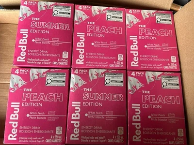 Red Bull White Peach 8oz X 24 Cans (6 Packs Of 4) - Image 1 of 2