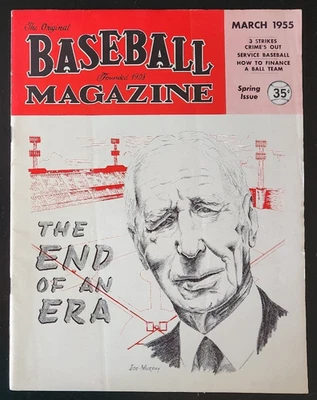 1955 BASEBALL MAGAZINE CONNIE MACK TRIBUTE NY GIANTS TEAM PHOTO WORLD CHAMPS HOF - Image 1 of 4