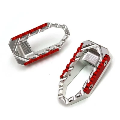 Clavijas anchas traseras de pasajero TRC plateadas para Ducati 1098 S/R/EVO 2007-2009 Foto 1 de 4