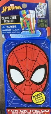 MARVEL SPIDERMAN DIVERSIÓN SOBRE LA MARCHA COLOR Y PEGATINAS ACTIVIDADES Foto 1 de 2