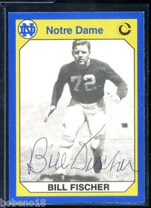 Bill Fischer signed autographed AUTO 1990 NOTRE DAME IRISH card #145 - Picture 1 of 1