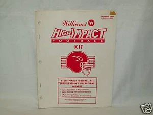 High Impact Football Arcade Game Manual Original - Picture 1 of 1