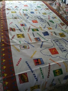 Ausgefallene Kim Rarität afrikanische Länder & Werbung Baumwollstoff 5 Yards 34" x 45 W - Bild 1 von 12