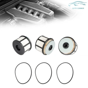FD-4596 3PCS Fuel Filter Kit For Ford F & E Series 7.3L Powerstroke Diesel New - Picture 1 of 14