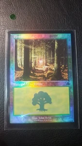 Forest FOIL Retro Frame 410 M PF MTG Dominaria Remastered - Picture 1 of 2