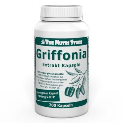 Griffonia 5-HTP 100 mg vegane Kapseln 200 Stk. - PZN 07629971 - Bild 1 von 4
