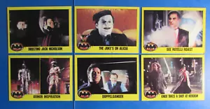Lot 1989 Topps ***BATMAN (S2)*** Cards *Bruce WAYNE *JOKER *DARK KNIGHT *BURTON - Picture 1 of 6