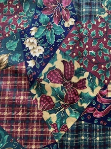 VIP Cranston Print Holly Plaid Multicolored Fabric 1-1/2 Yd x 44 Messmore Quilt  - Picture 1 of 8