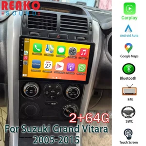 9" Android 13 For Suzuki Grand Vitara 05-15 Car FM Radio GPS Navi Carplay 2+64G - Picture 1 of 13