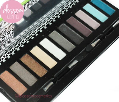 Technic Fashionista Eye Shadow Palette Set Nude Beige Gold Silver Blue White - Image 1 of 4