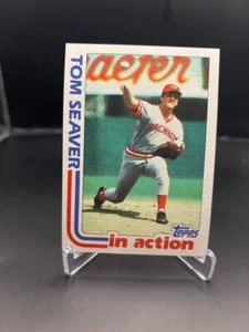 Tom Seaver 1982 Topps #31 In Action Cincinnati Reds HOF Baseball Card - Picture 1 of 2