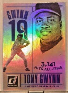 2015 PANINI DONRUSS TONY GWYNN TRIBUTE #5 .338 CAREER BATTING AVERAGE     WM7
