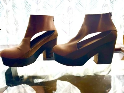 Zueco Plataforma Free People Horizon, Tacón Madera Mujer’s 41 Hecho en España Foto 1 de 4