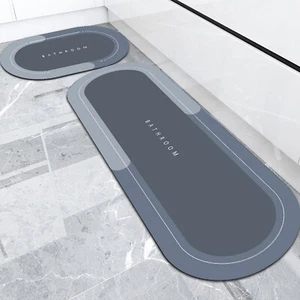 Rutschfeste super saugfähige Bodenmatte schnell trocknend Badezimmer Teppich Set - Bild 1 von 28